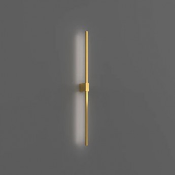 Double Lines Square Wall-Lamp (matt gold)